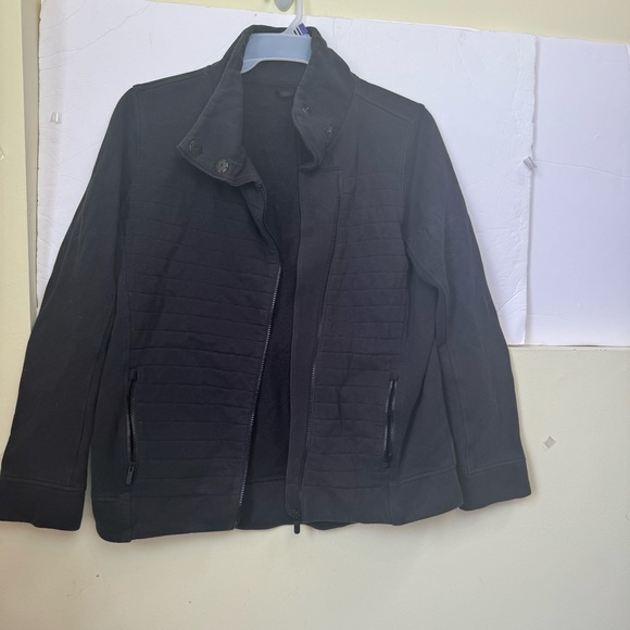 Lululemon Fleece Be True Jacket Cotton Fleece Zipper Quilted Pockets Top Snaps - Picture 7 of 15